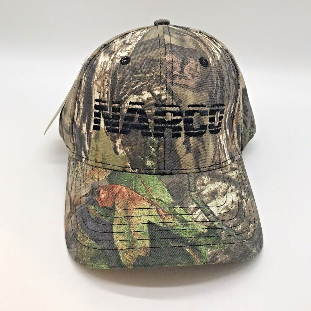 NEW Narco x Mossy Oak Camo Ball Hat Cap America Embroidered Logo Twill Strapback